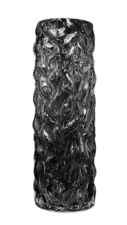 Wazon Pieniek, szkło szare, Huta Hortensja, Polska, lata 70. - WYMIARY