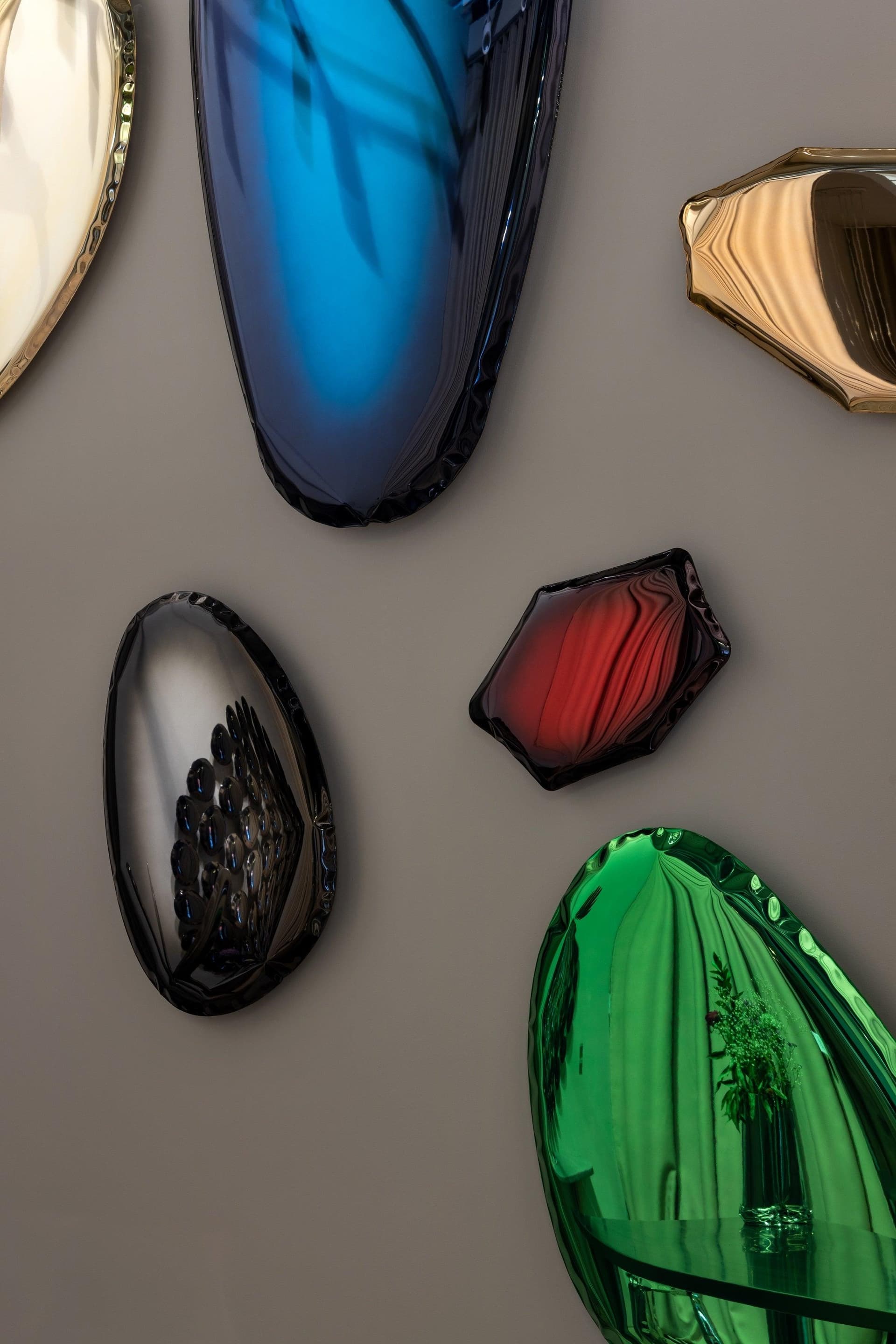 Lustro ścienne TAFLA C czerwone C2, Zieta Studio - 117065