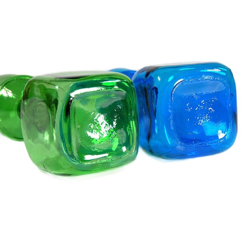 Kolorowe karafki ze szkła, Empoli, Włochy, lata 60. - 8203