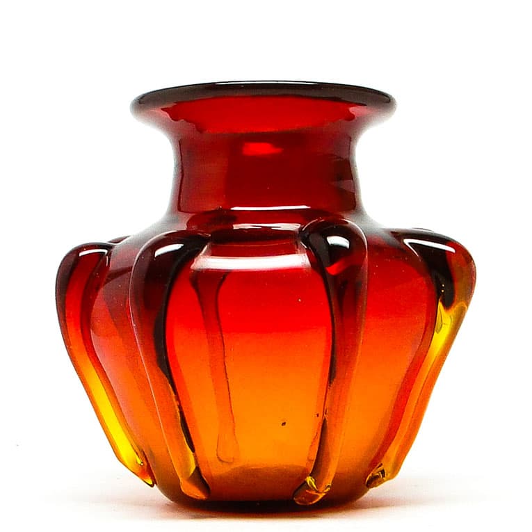 Wazon Mid-century modern, szkło, proj. J. Słuczan-Orkusz, Polska, lata 70. - 112676