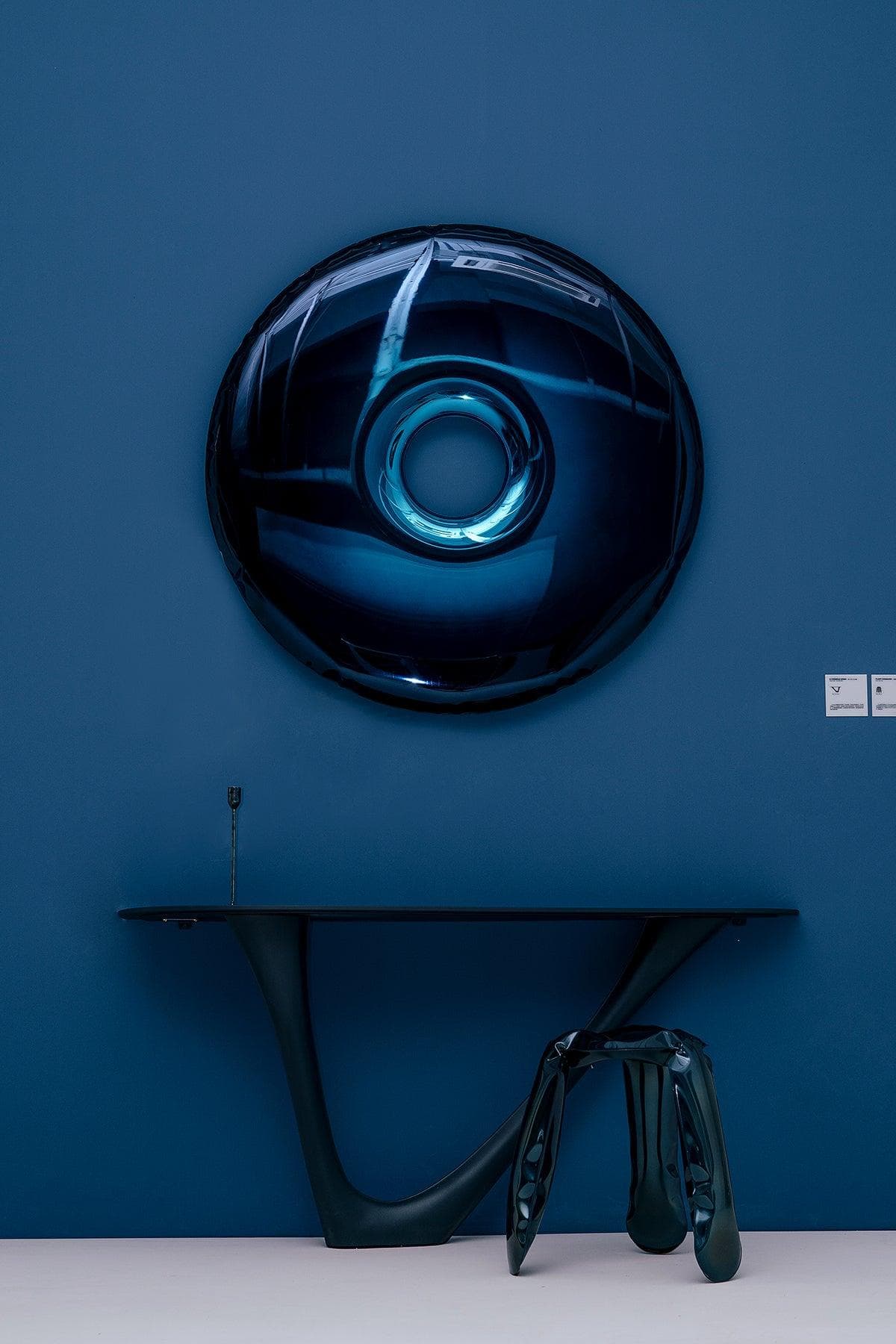 RONDO wall mirror blue 75 cm, Zieta Studio - 116971