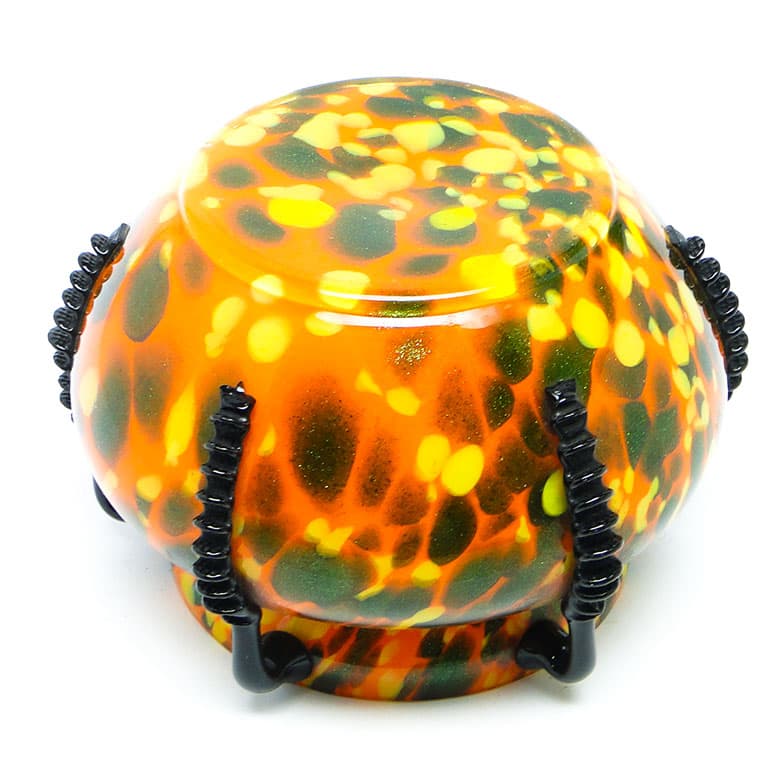 Wazon Art Deco, szkło spatter, Huta Welz, Czechosłowacja, lata 30. - 112718