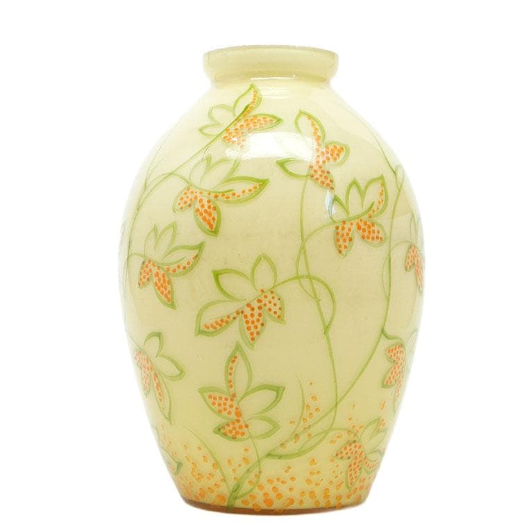 Wazon Art Deco, szkło dwuwarstwowe, lata 30.