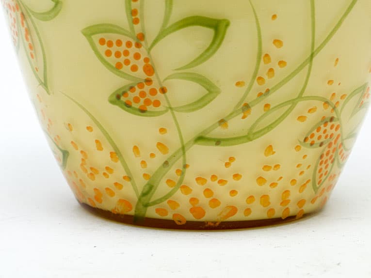 Wazon Art Deco, szkło dwuwarstwowe, lata 30. - 112741