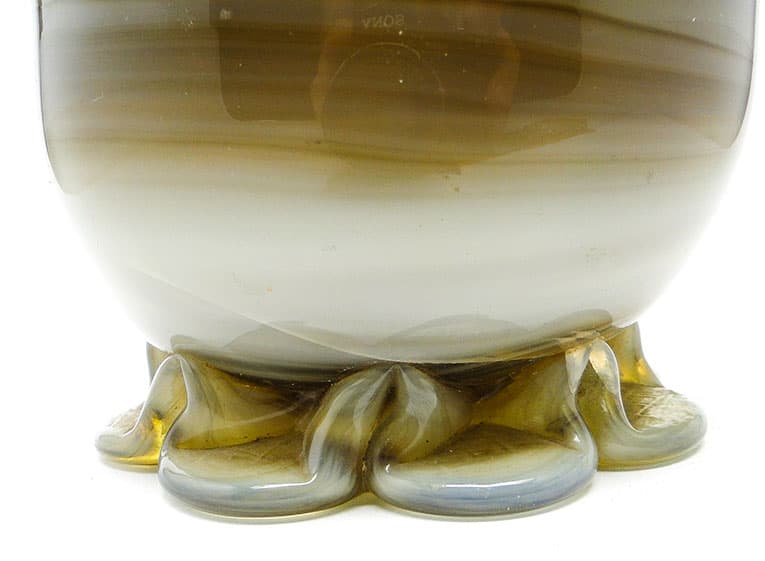 Wazon Modernizm, szkło, proj. J. Słuczan-Orkusz, Polska, lata 70. - 112779