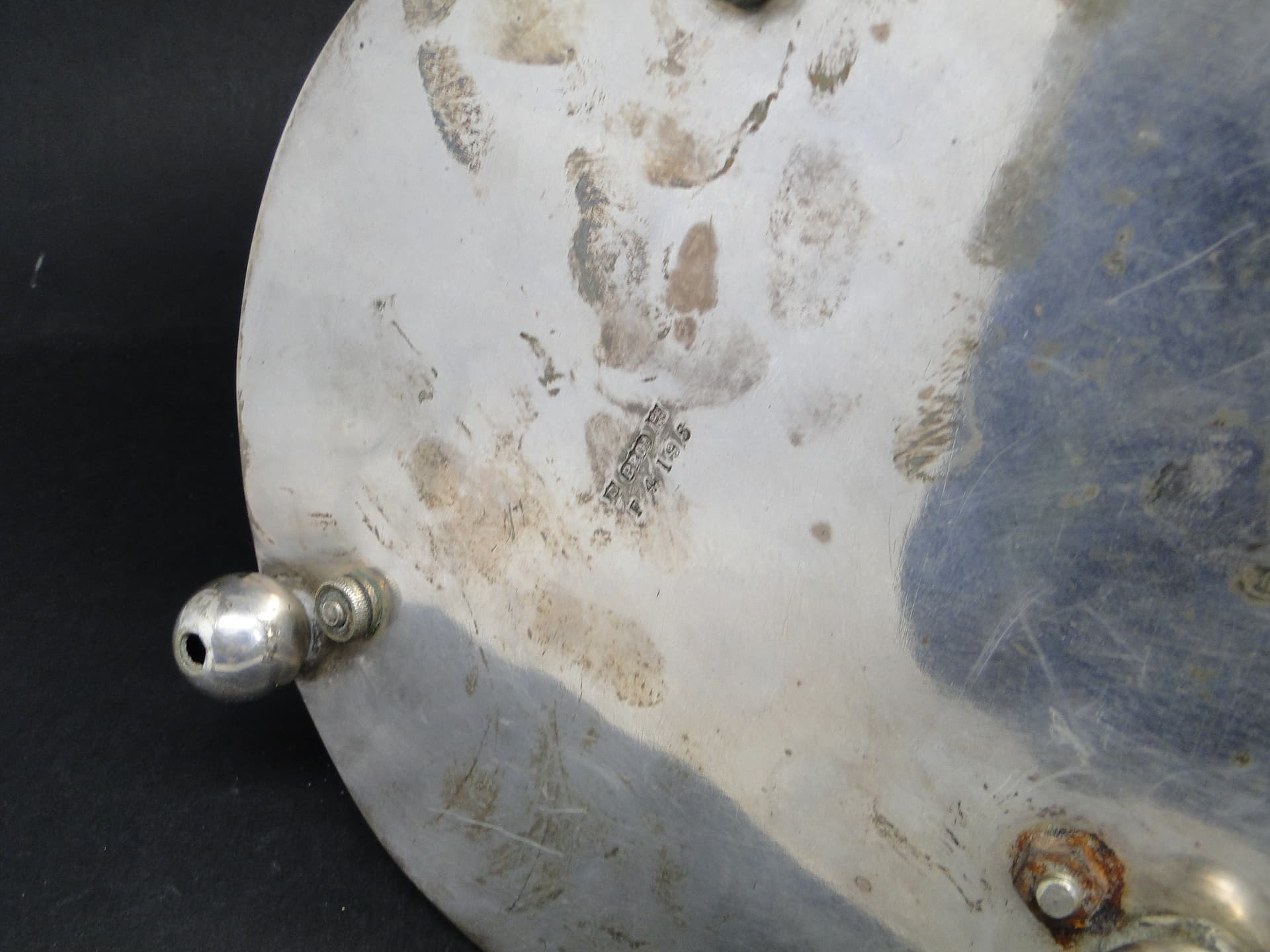 Wazon trumpet, Art Nouveau, szkło prasowane mosiądz srebrzony, Wielka Brytania, początek XX wieku - 112860