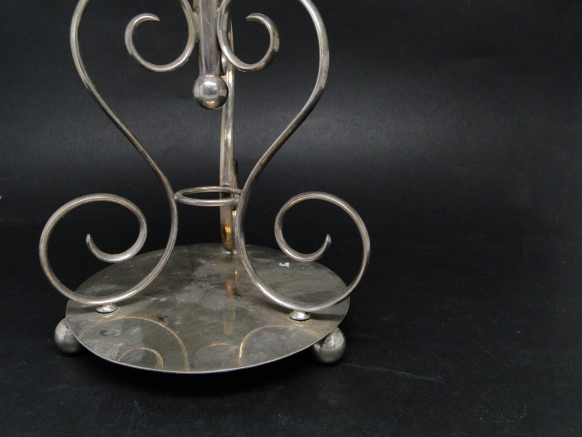 Wazon trumpet, Art Nouveau, szkło prasowane mosiądz srebrzony, Wielka Brytania, początek XX wieku - 112856