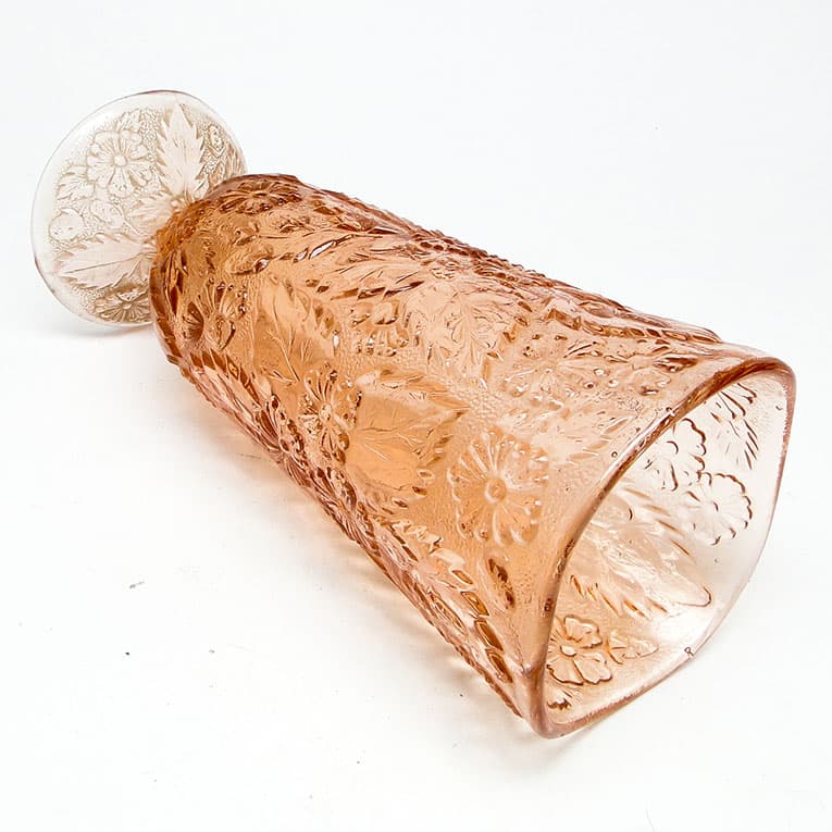 Wazon retro, szkło rozalinowe, Ząbkowice, Polska, lata 70. - 112947