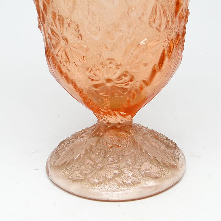 Wazon retro, szkło rozalinowe, Ząbkowice, Polska, lata 70. - 112942