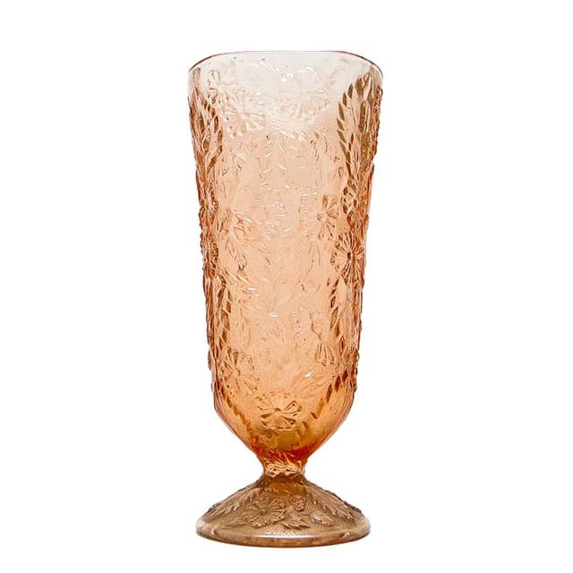 Wazon retro, szkło rozalinowe, Ząbkowice, Polska, lata 70. - WYMIARY