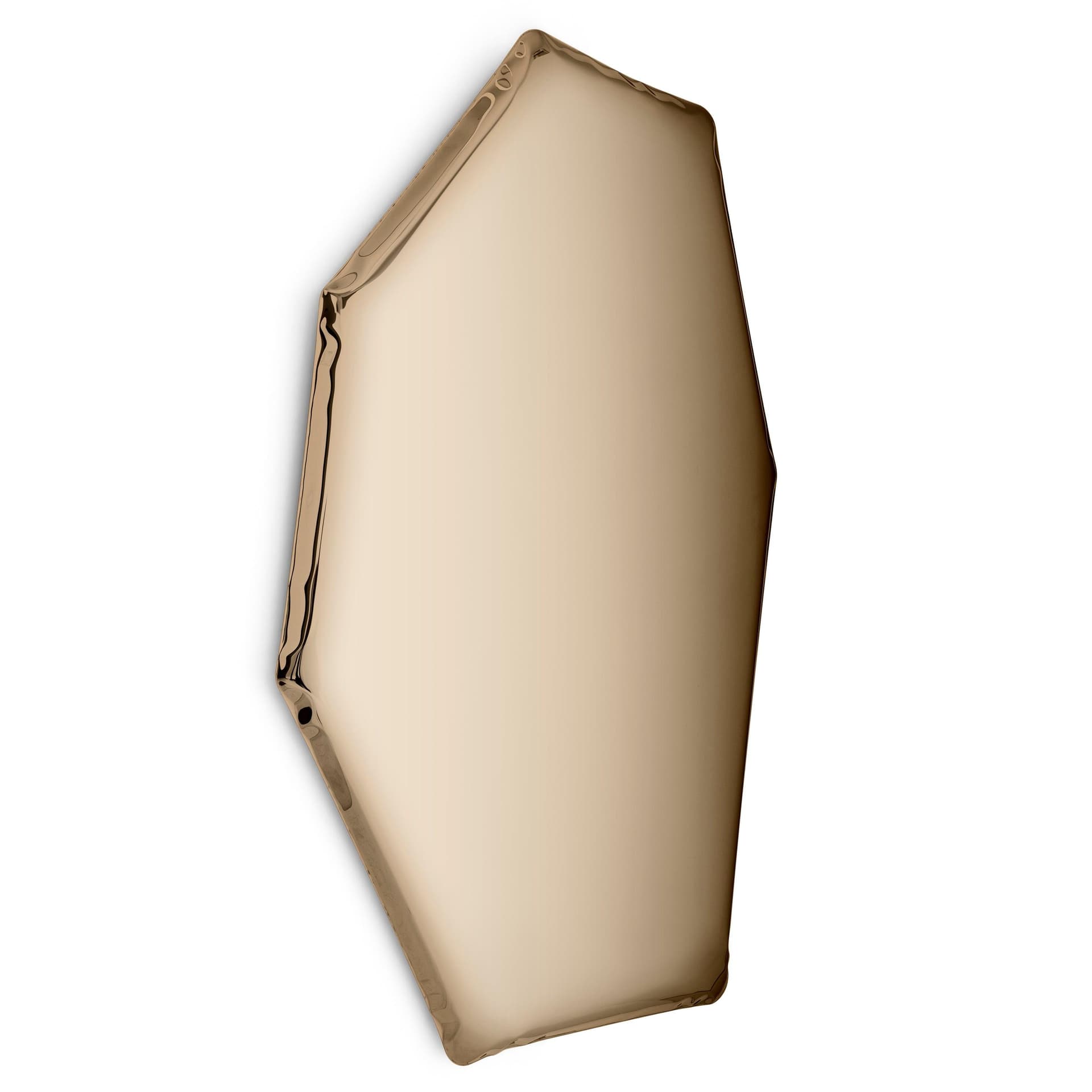 TAFLA C wall mirror, golden, C2, Zieta Studio