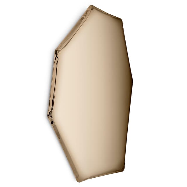 TAFLA C wall mirror, golden, C2, Zieta Studio - DIMENSION