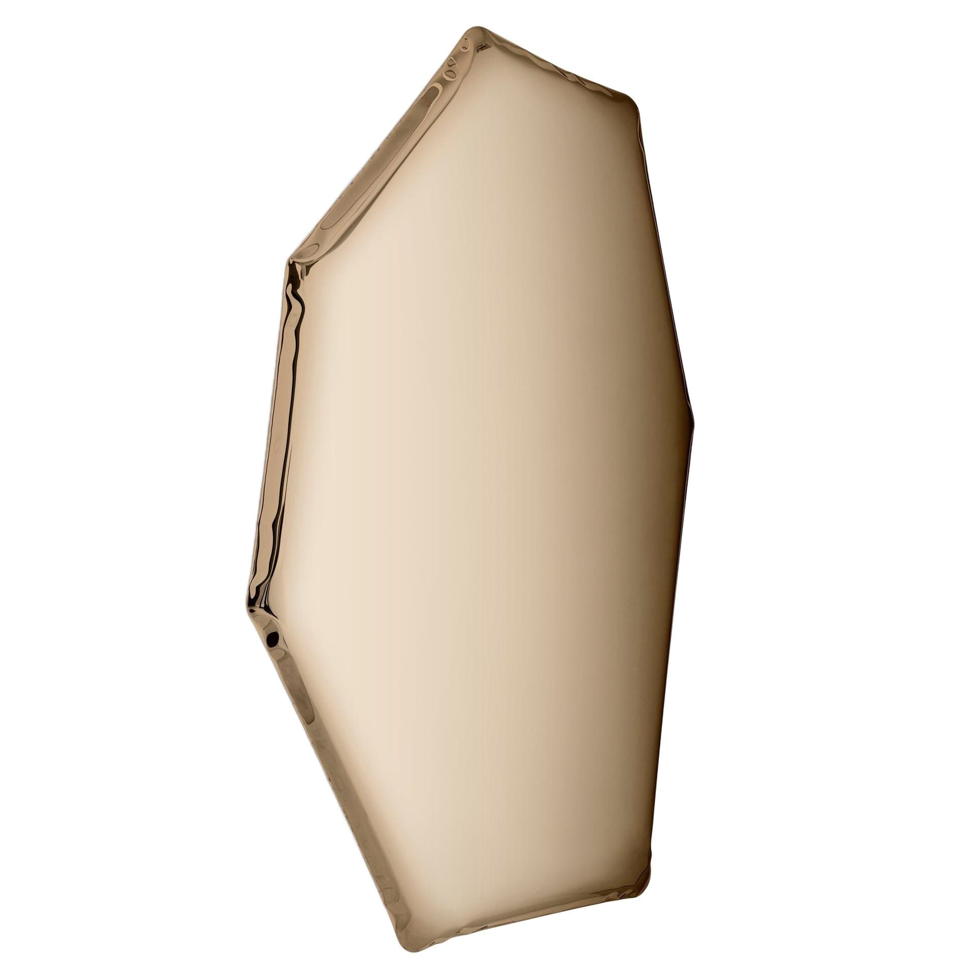 TAFLA C wall mirror, golden, C2, Zieta Studio - 114139
