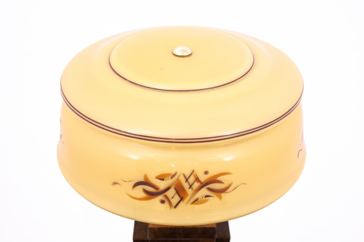 Brown Art Deco Table Lamp, Poland, 1950s - 78332