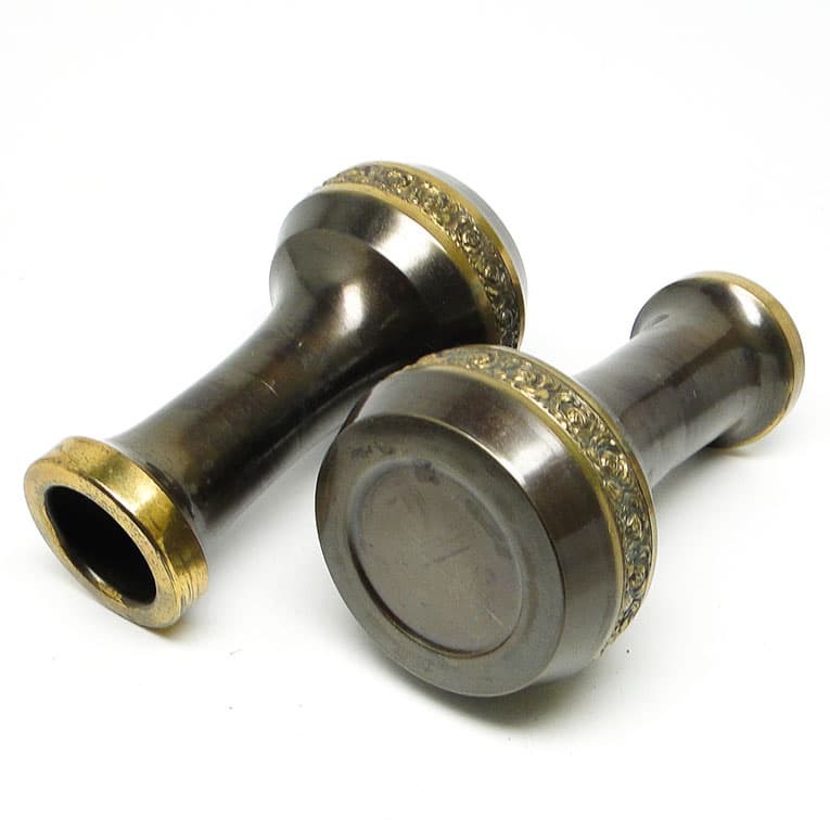 para amfor Art Nouveau, mosiądz patynowany, Francja, początek XX w. - 112996