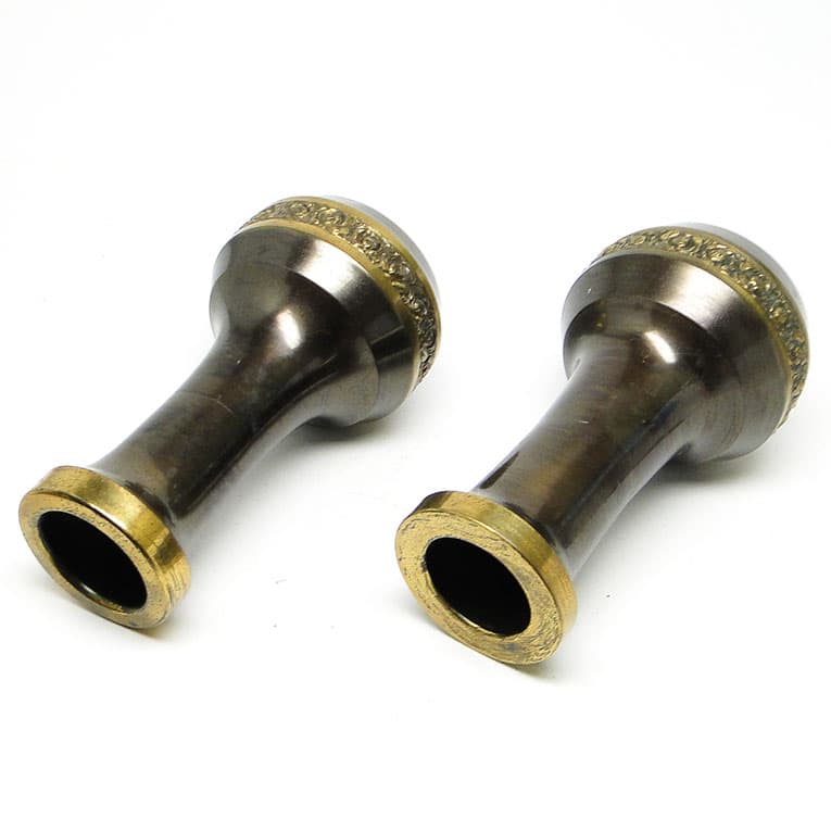 para amfor Art Nouveau, mosiądz patynowany, Francja, początek XX w. - 112998