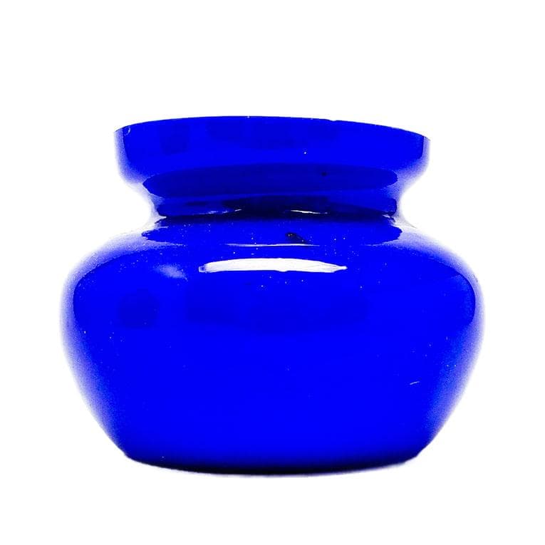 Wazon Postmodernizm, szkło niebieskie, Polska, lata 70.