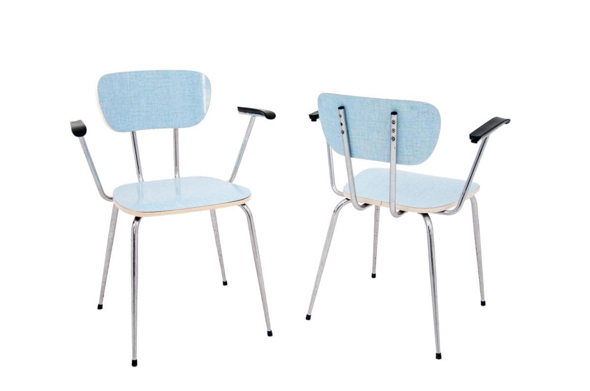 Para krzeseł z podłokietnikami, Polska, lata 70.