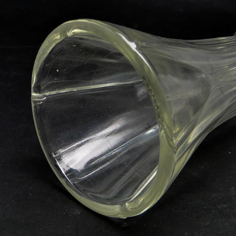 Wazon Art Deco, szkło przezroczyste, Polska, lata 50. - 113133