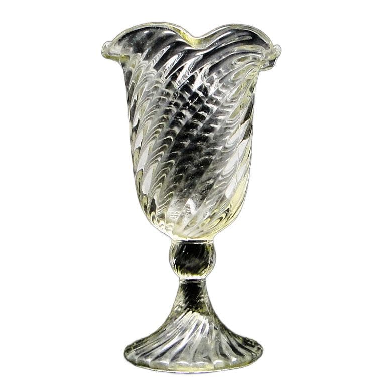 Wazon Spirelli, mid-century modern, szkło transparentne, Ząbkowice, Polska, lata 70.