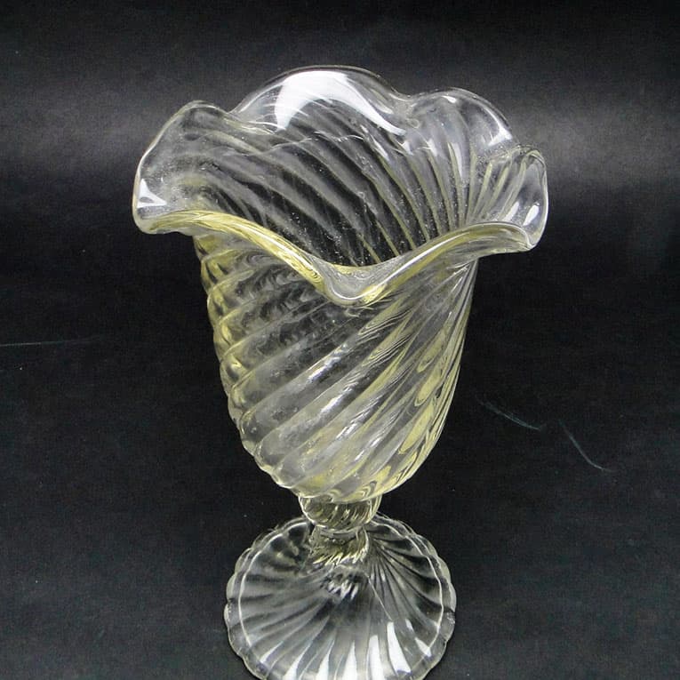 Wazon Spirelli, mid-century modern, szkło transparentne, Ząbkowice, Polska, lata 70. - 113155