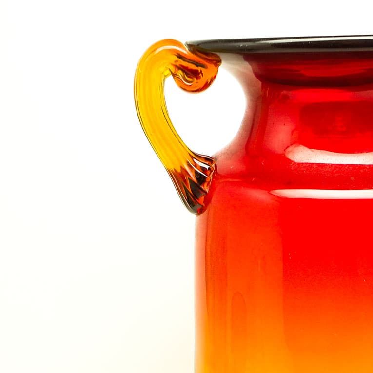 Wazon Mid-century modern, szkło, proj. J. Słuczan-Orkusz, Polska, lata 70. - 113191