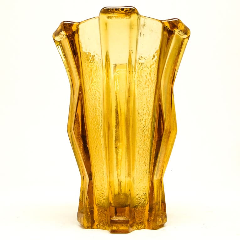 Wazon mid-century modern, szkło prasowane, Belgia, lata 50. - 113214