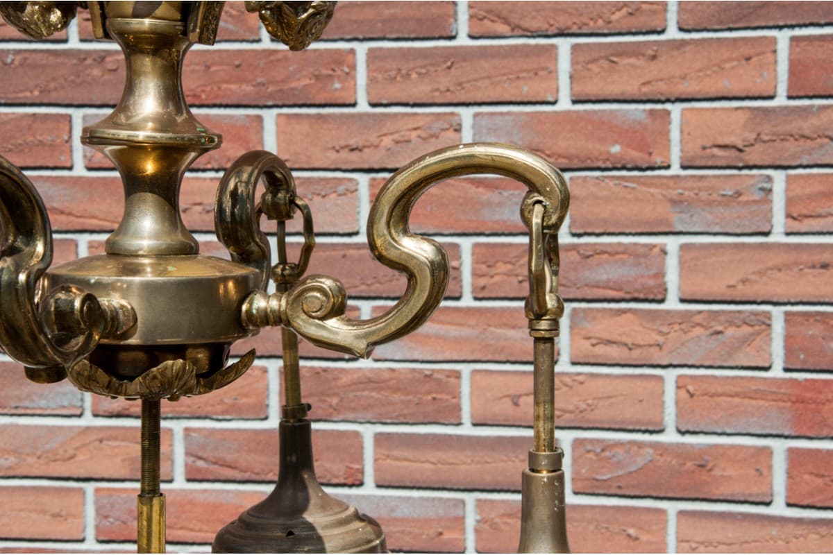 Brass Art Deco Chandelier, Western Europe, 1950s - 78351