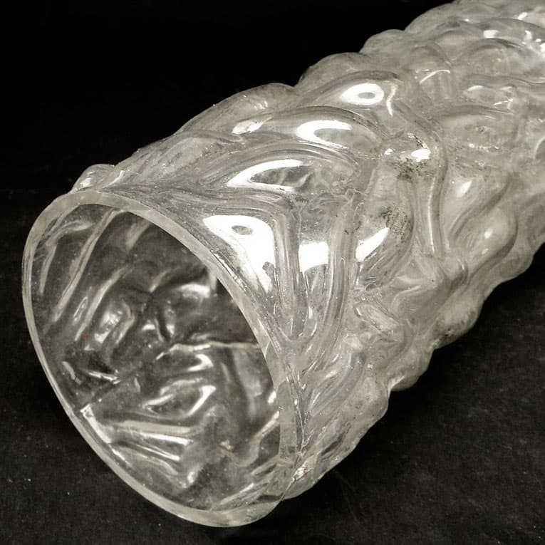 Wazon Mid-century modern, szkło transparentne, Polska, lata 70. - 113239