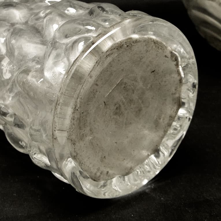 Wazon Mid-century modern, szkło transparentne, Polska, lata 70. - 113240