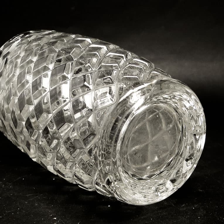 Wazon modernistyczny, szkło transparentne, Polska, lata 70. - 113267