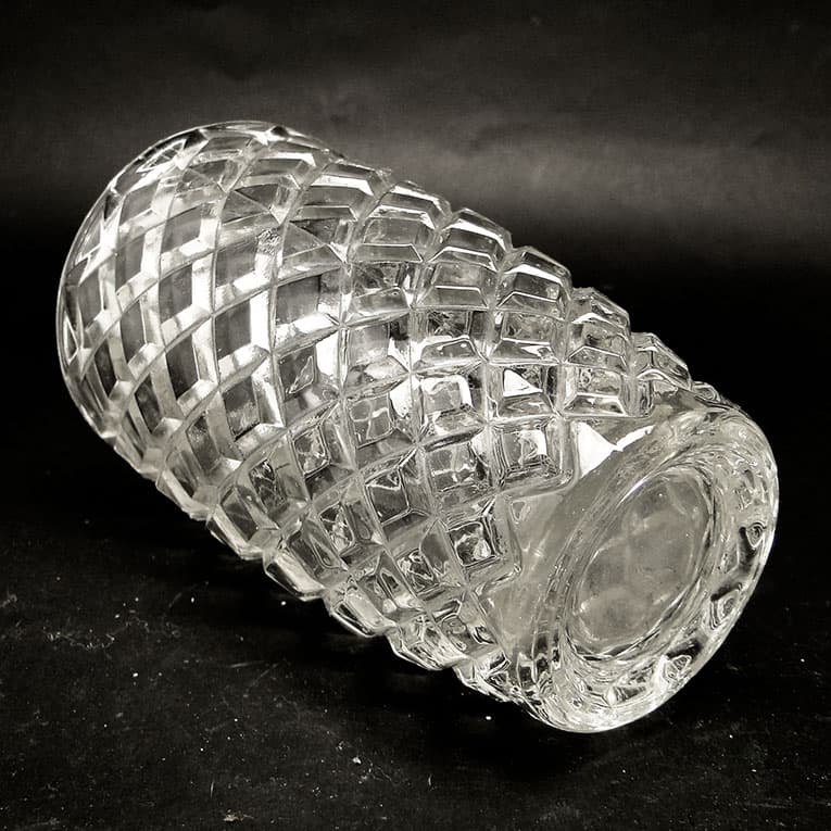 Wazon modernistyczny, szkło transparentne, Polska, lata 70. - 113266