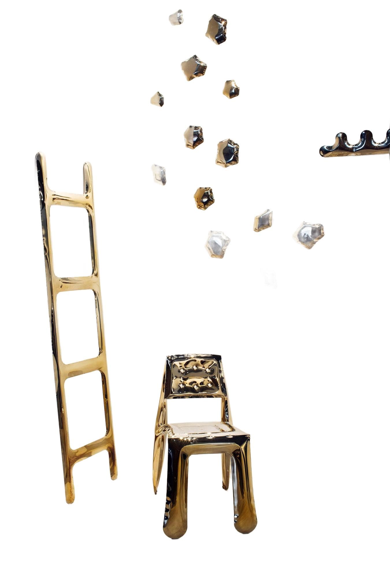 Wieszak KAMM 3 złoty, Zieta Studio - 114109