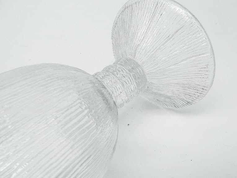 Wazon Cora, mid-century modern, szkło transparentne, Ząbkowice, Polska, lata 70. - 113398