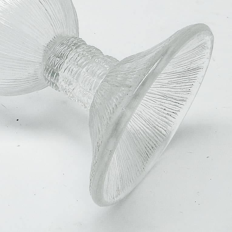 Wazon Cora, mid-century modern, szkło transparentne, Ząbkowice, Polska, lata 70. - 113400