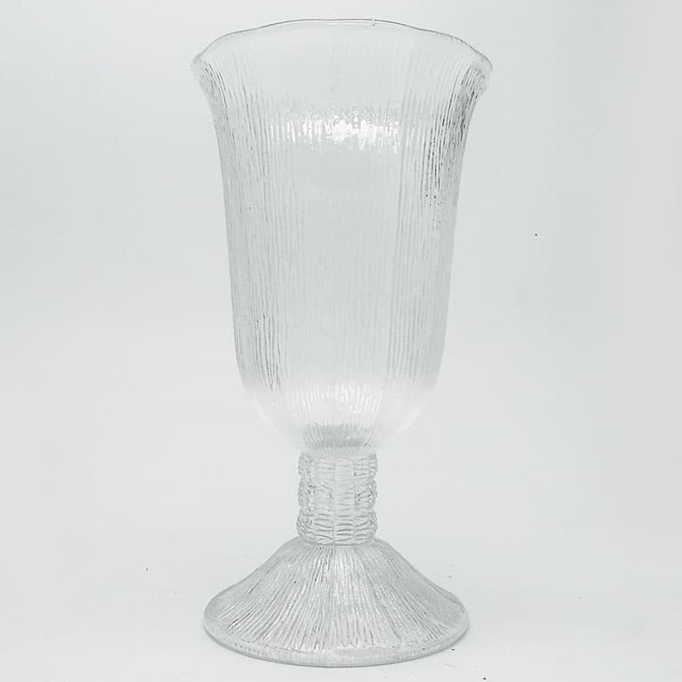 Wazon Cora, mid-century modern, szkło transparentne, Ząbkowice, Polska, lata 70. - 113395