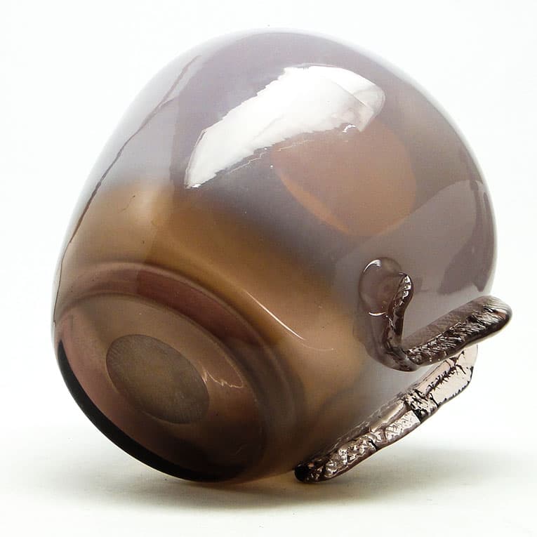 Wazon, polski modernizm, szkło fioletowe, proj. J. Słuczan-Orkusz, Polska, lata 70. - 113436