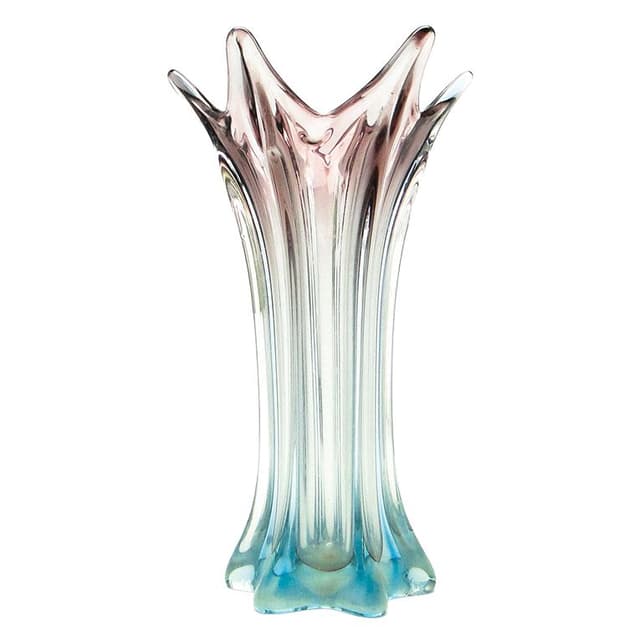 Wazon Murano, Sommerso, szkło, proj. F. Poli, Włochy, lata 50. - WYMIARY