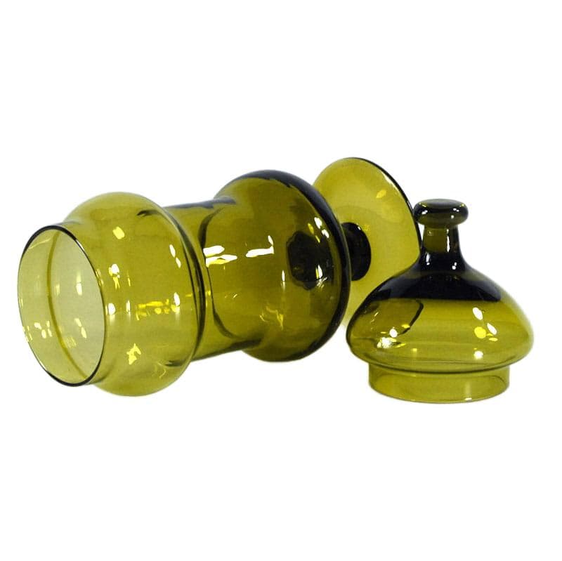 Olive-Green Glass Container, Murano, Italy, 1960s - 8173