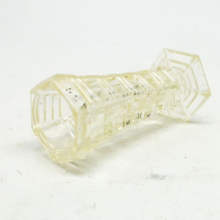 Wazon miniaturowy Art Deco, szkło prasowane, Czechosłowacja, lata 30. - 113531