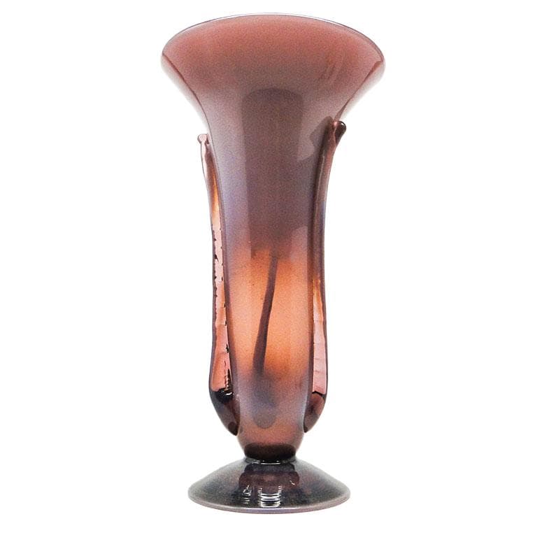 Wazon Modernizm, szkło fioletowe, proj. J. Słuczan-Orkusz, Polska, lata 70.