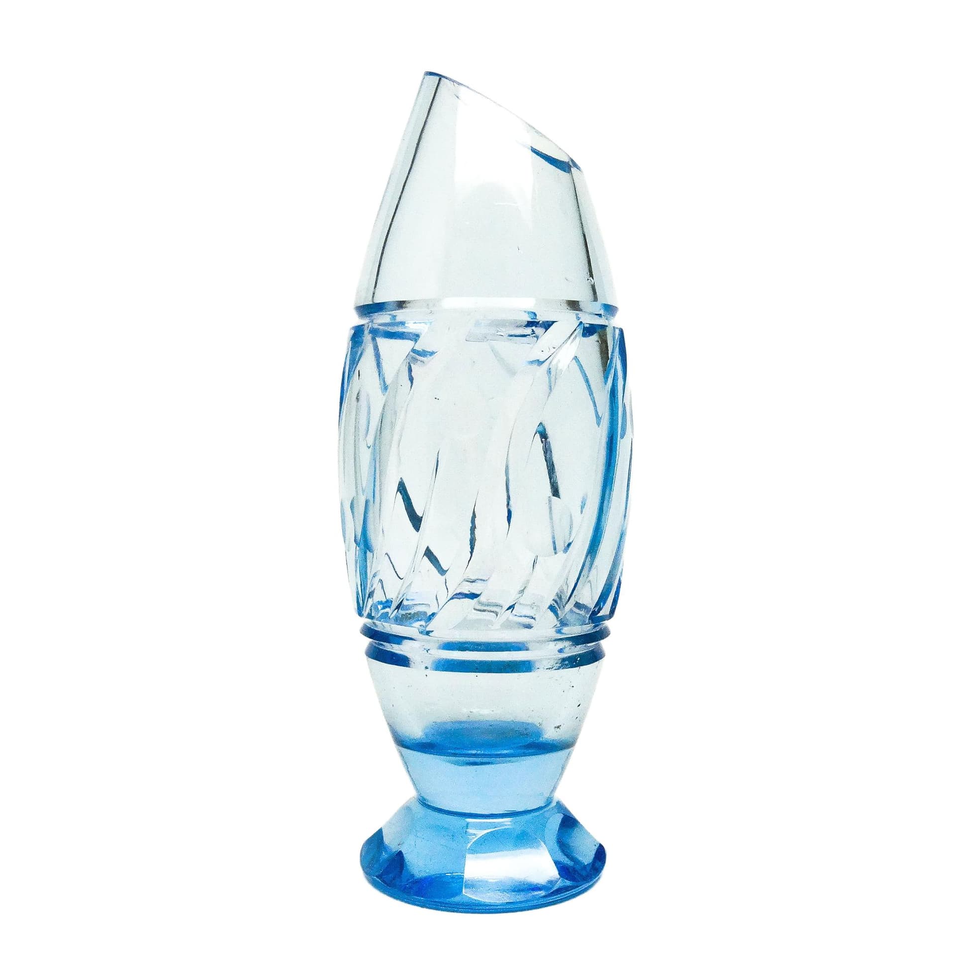 Wazon mid-century modern, kryształ, Czechosłowacja, lata 50.