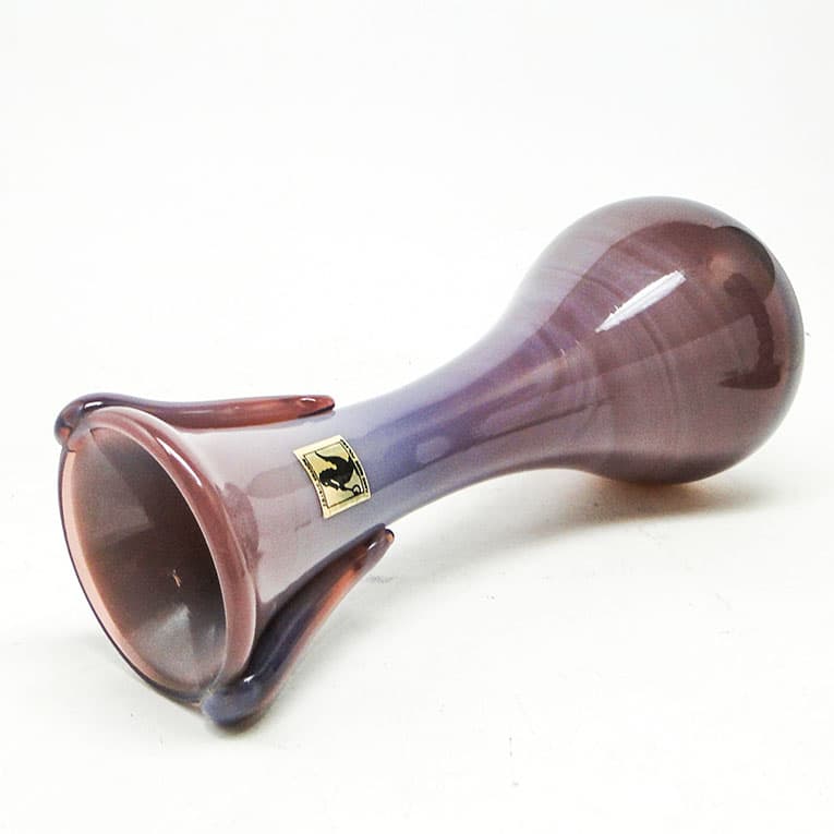 Wazon, modernizm, szkło fioletowe, proj. J. Słuczan-Orkusz, Polska, lata 70. - 113586