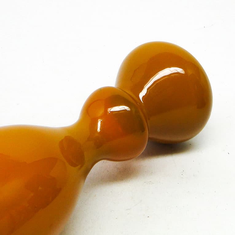 Wazon Aniołek, mid-century modern, szkło pomarańczowe, proj. S. Sadowski, Polska, lata 70. - 113646