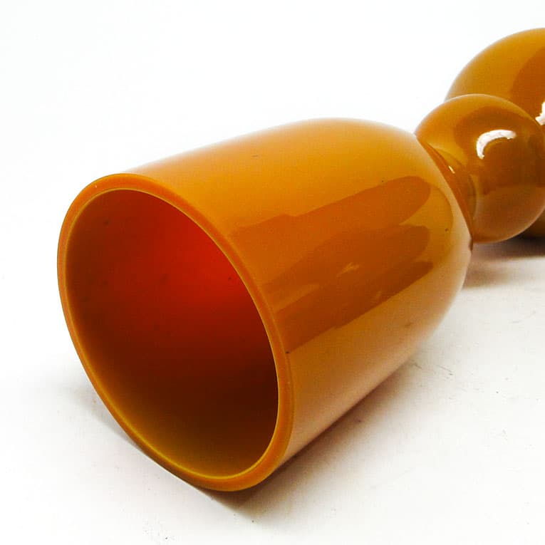 Wazon Aniołek, mid-century modern, szkło pomarańczowe, proj. S. Sadowski, Polska, lata 70. - 113645