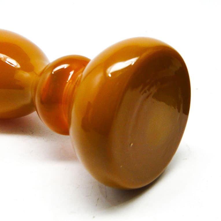 Wazon Aniołek, mid-century modern, szkło pomarańczowe, proj. S. Sadowski, Polska, lata 70. - 113647