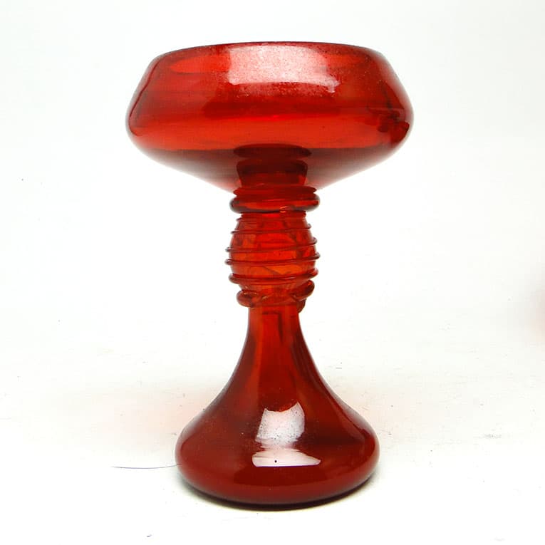 Wazon, modernizm, szkło czerwone, proj. J. Słuczan-Orkusz, Polska, lata 70. - 113700