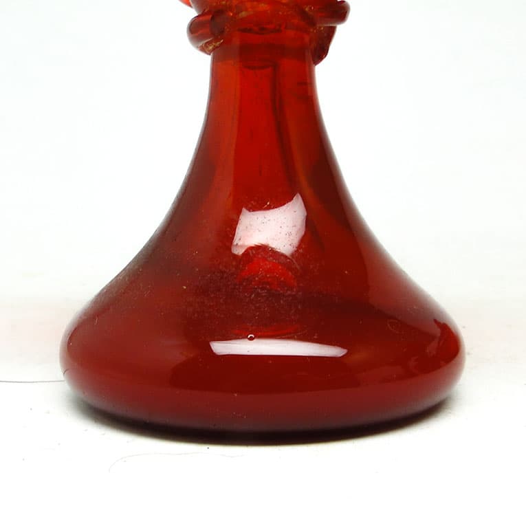 Wazon, modernizm, szkło czerwone, proj. J. Słuczan-Orkusz, Polska, lata 70. - 113702