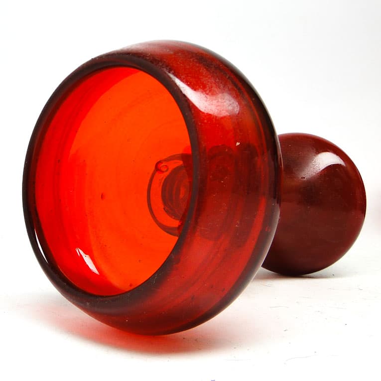 Wazon, modernizm, szkło czerwone, proj. J. Słuczan-Orkusz, Polska, lata 70. - 113706