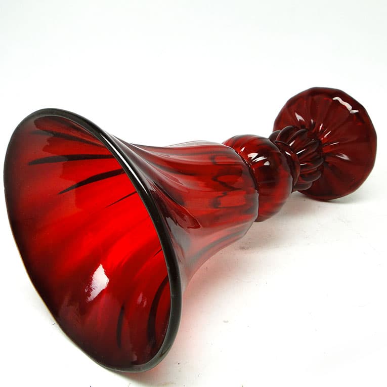 Wazon, mid-century modern, szkło czerwone, proj. J. Słuczan-Orkusz, Polska, lata 70. - 113720